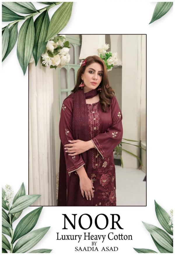 Noor Luxury Heavy Cotton Designer exclusive Dress mnaterial